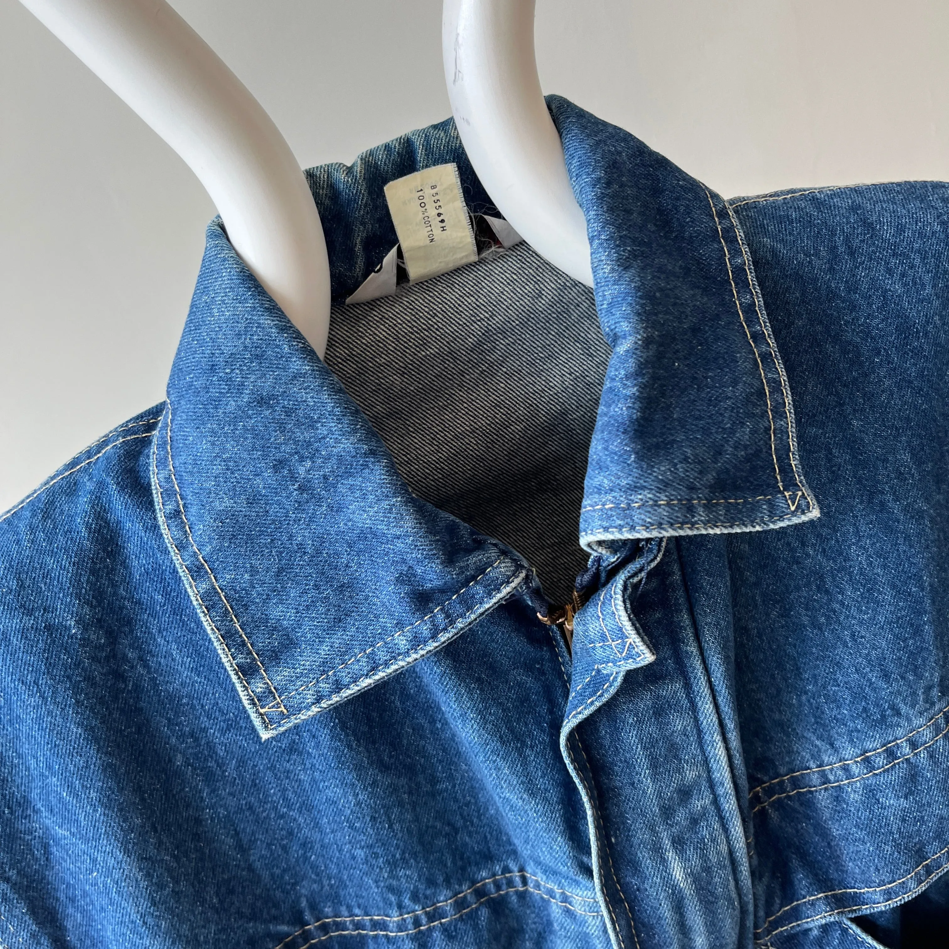 1980s Chic Belted Denim Vest - RAD