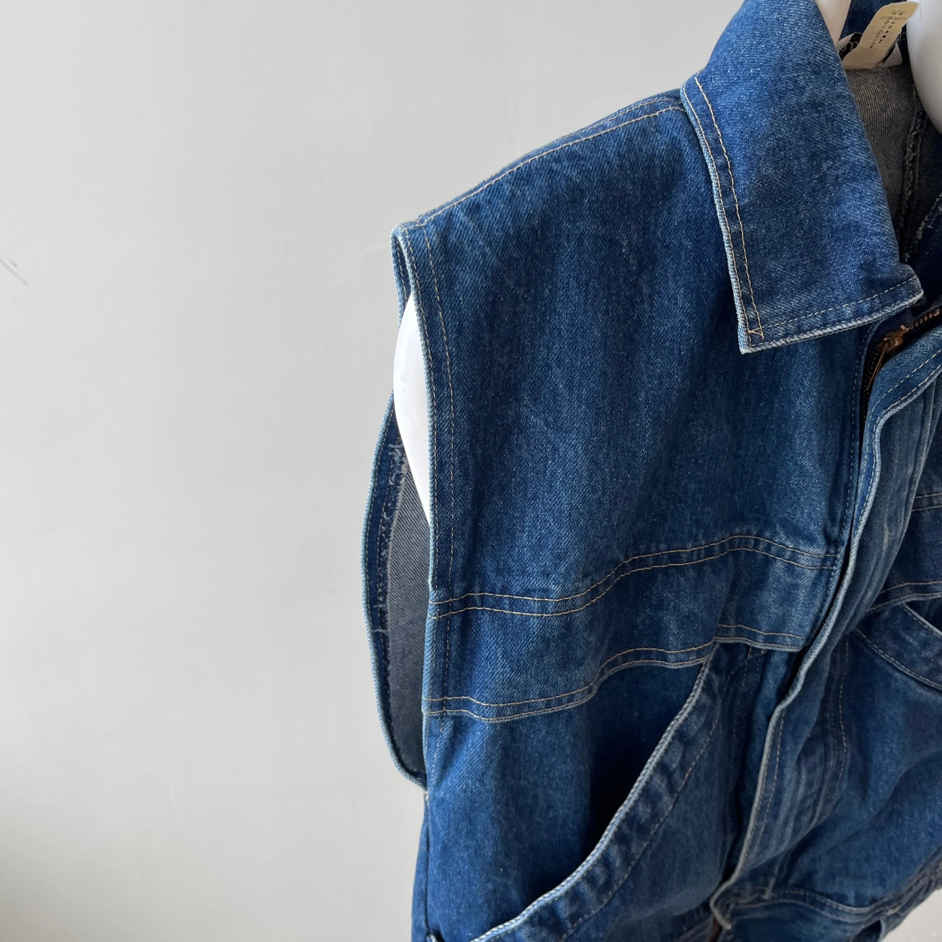 1980s Chic Belted Denim Vest - RAD