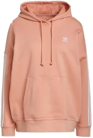 adidas Originals Womens Adicolor Classics Oversize Hoodie, Ambient Blush