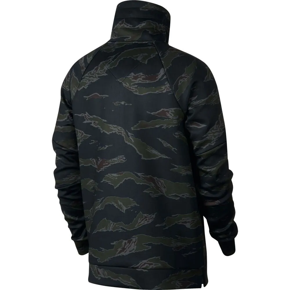 Air Jordan Flight Camo Anorak Half Zip Pullover Men's Hoodie Black ah6163-010