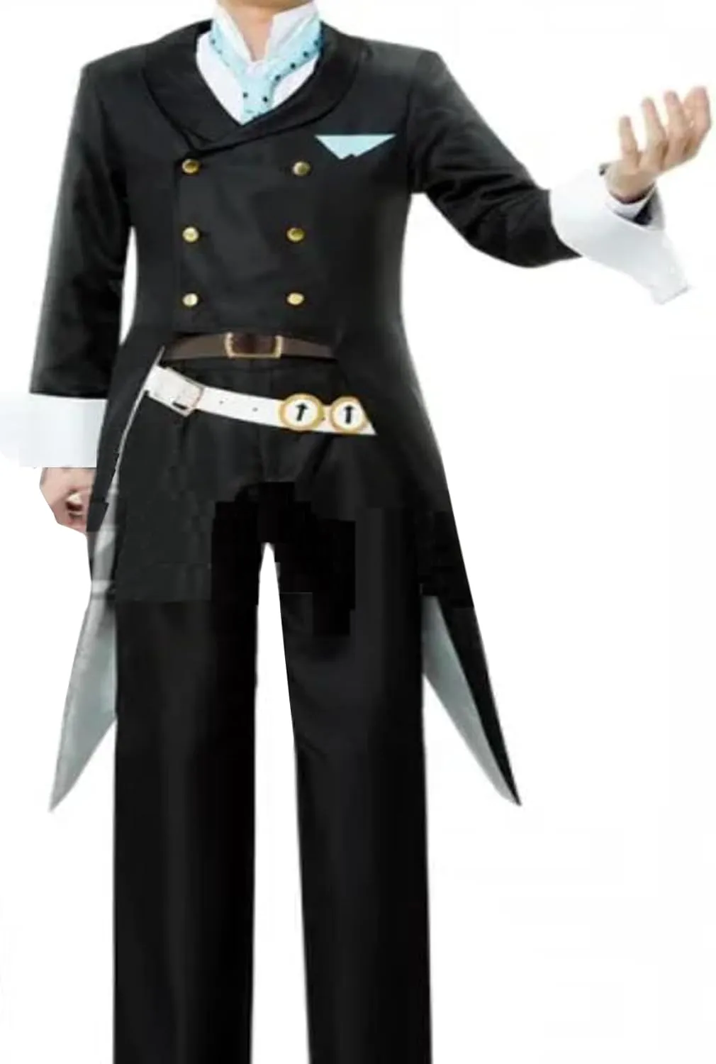 Anime Mens Cosplay Neito Monoma Halloween Cloak Coat Pants Shirt Mens Suit Costume