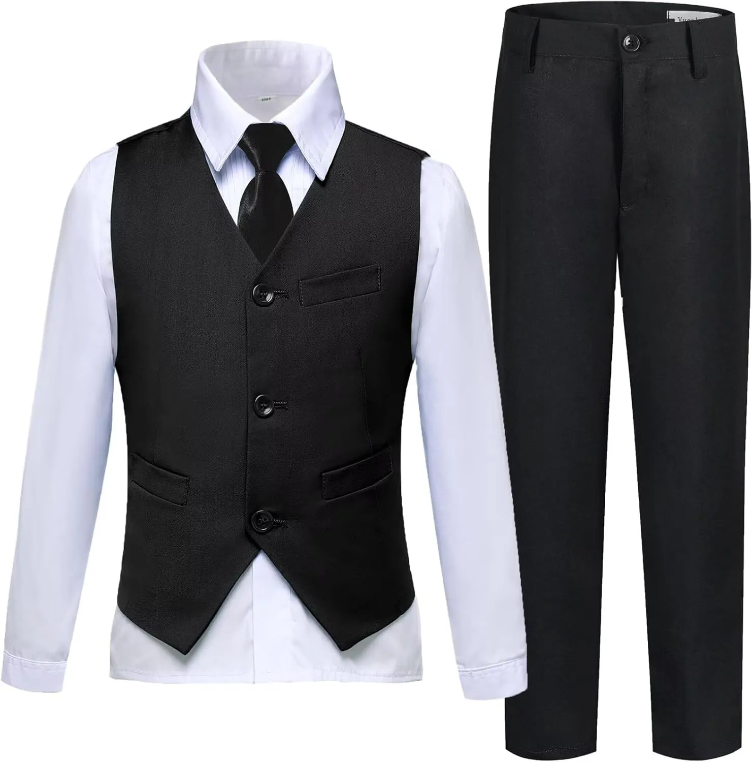 Boys Suit Kids Suits Tuxedo for Boys Toddler Vest Pants Set Ring Bearer Outfit Dress Clothes