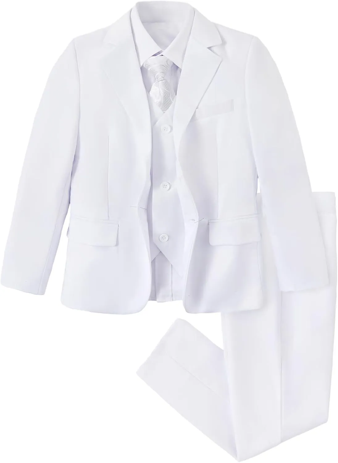 Boys Suit Slim Fit 5 Piece for Kids Toddler Suit Wedding Outfit for Teenage Boys Formal Tuxedo Set