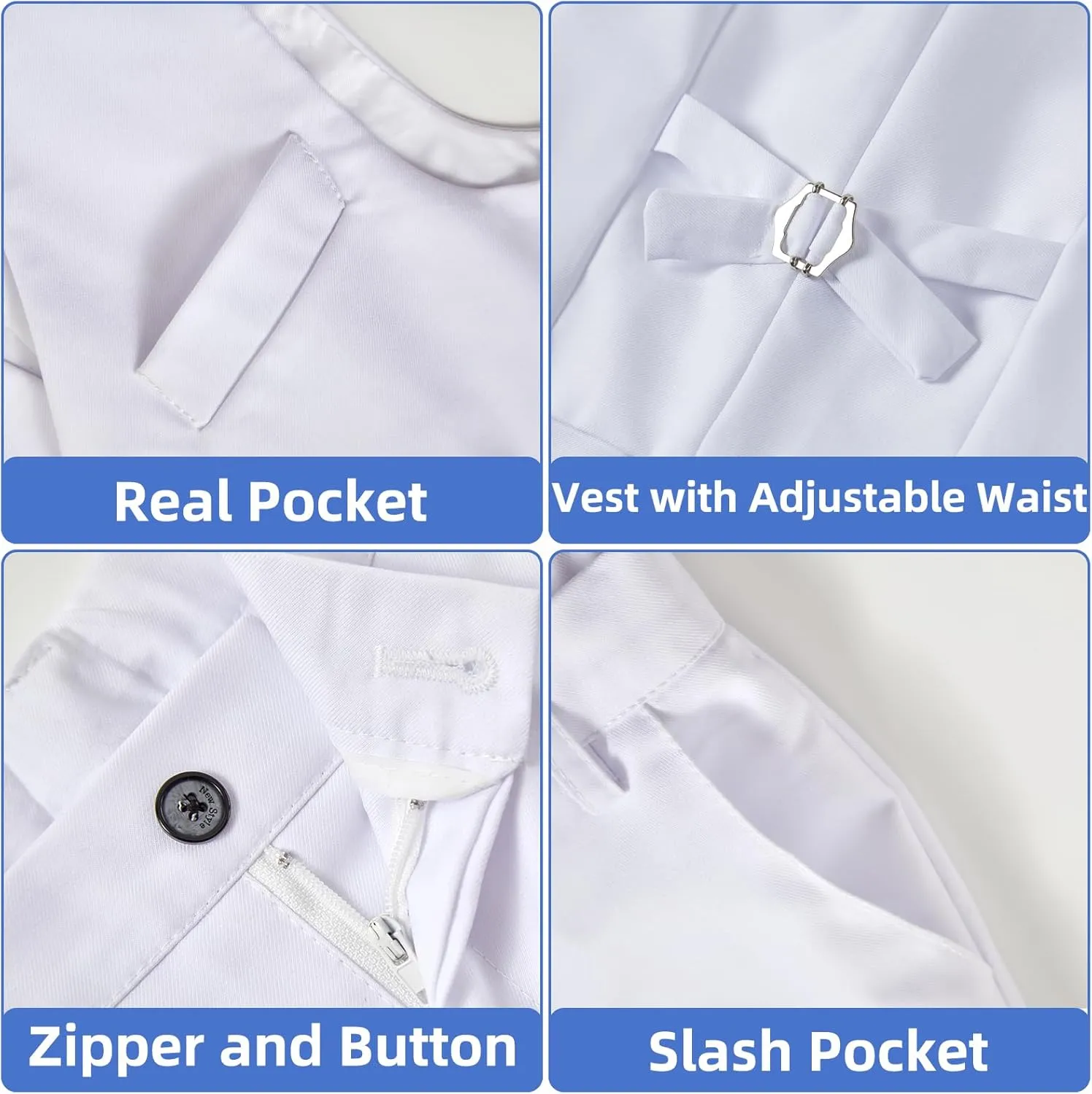 Boys Suit Slim Fit 5 Piece for Kids Toddler Suit Wedding Outfit for Teenage Boys Formal Tuxedo Set