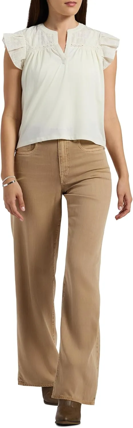 Buffalo David Bitton Women's Addie High Rise Wide Leg Jeans