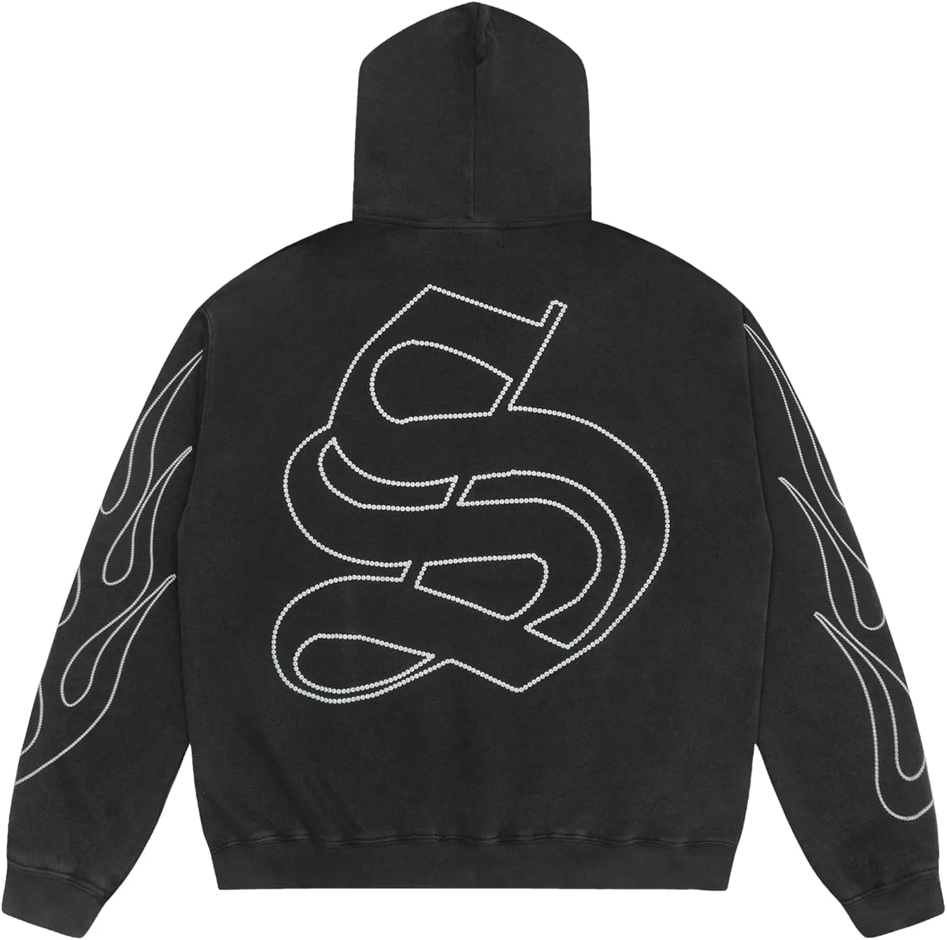 Chainsaw Man Mens Letter Print Hoodie Stylish Unisex Aesthetic Oversized Pullover Sweatshirt Casual Streetwear Top