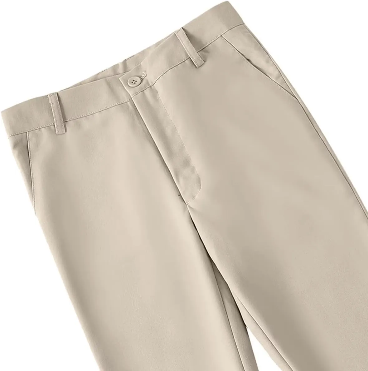DHTS Boys Dress Pants (Size 2-20 Years) Slim Fit Uniform Pants for Toddler & Teens