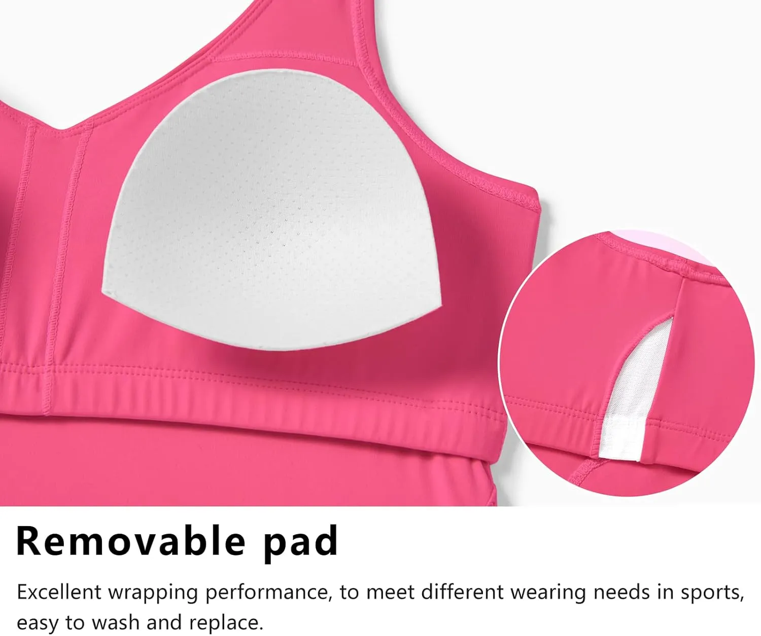 Dragon Fit Sports Bra for Women Longline Padded Bra Yoga Crop Tank Tops Fitness Workout Running Top