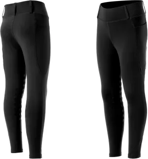 Equinavia Classic Kids Silicone Knee Patch Riding Pants, Breeches, Unisex Tights, Girls, Boys