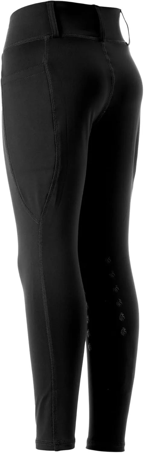 Equinavia Classic Kids Silicone Knee Patch Riding Pants, Breeches, Unisex Tights, Girls, Boys