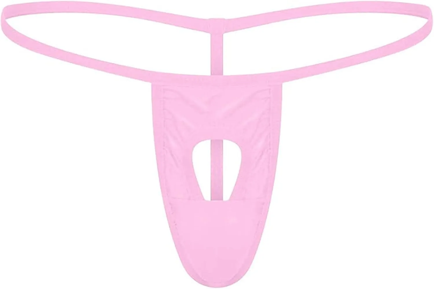 JEShifangjiusu Men's Sexy G-String Underwear Thongs Open Hole Bulge Pouch Briefs Panties T-Back Seamless Thong Underwear
