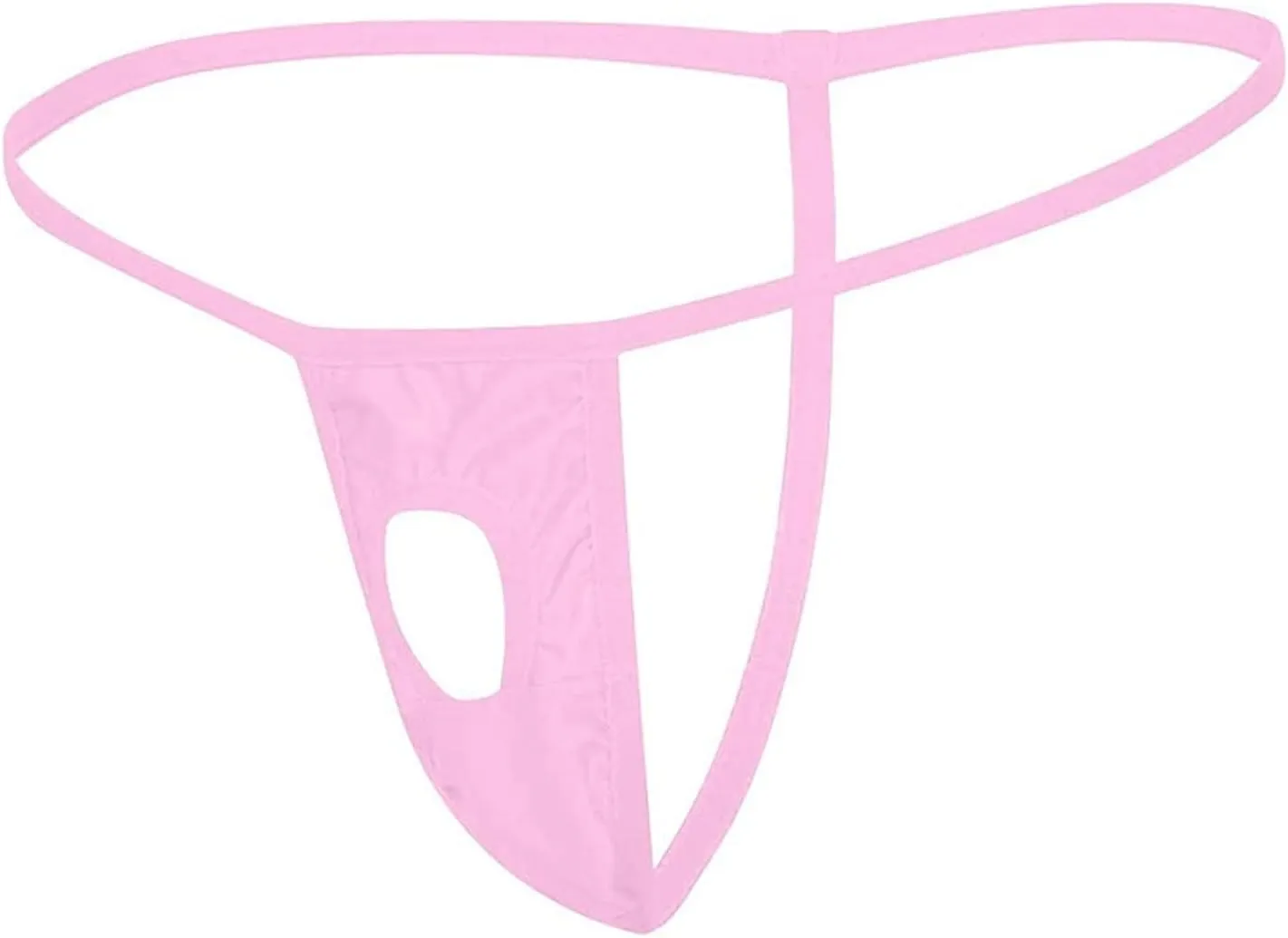 JEShifangjiusu Men's Sexy G-String Underwear Thongs Open Hole Bulge Pouch Briefs Panties T-Back Seamless Thong Underwear