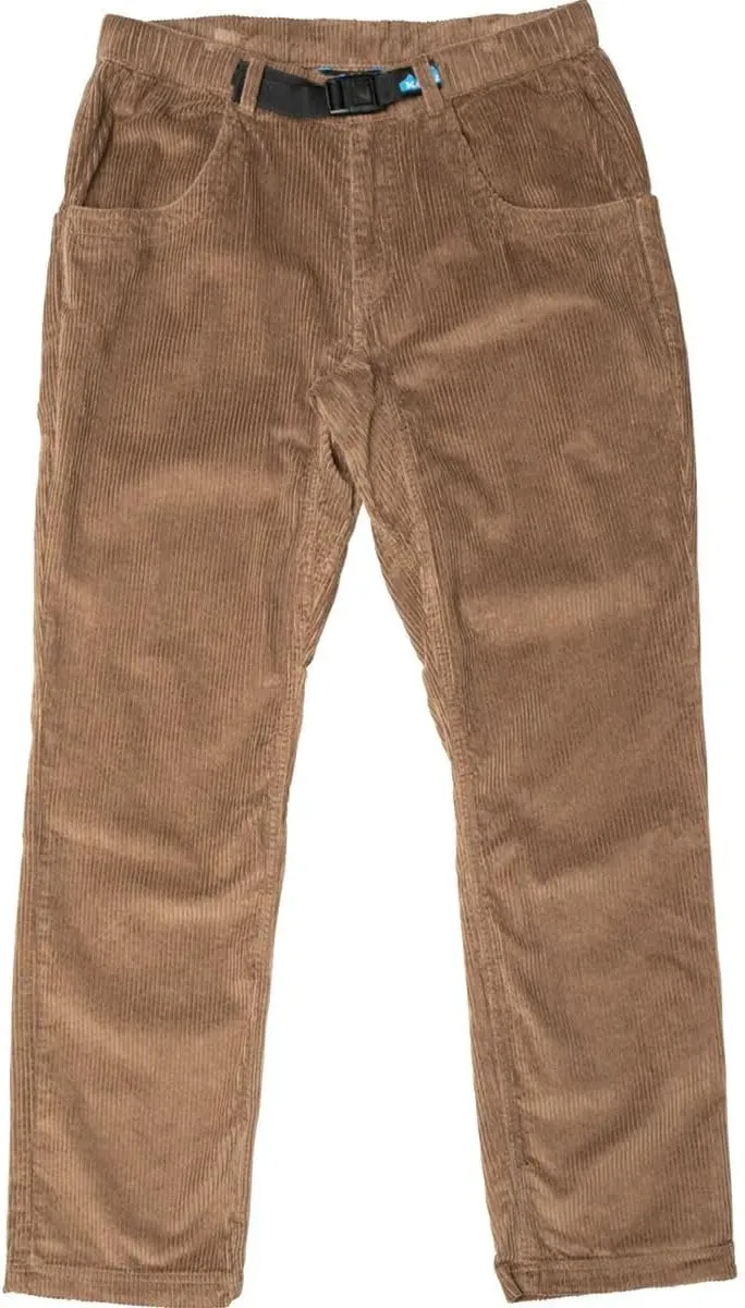 KAVU Chilli Roy Pant Corduroy Hiking Pants, Elastic Waistband Built-in Belt-Olive