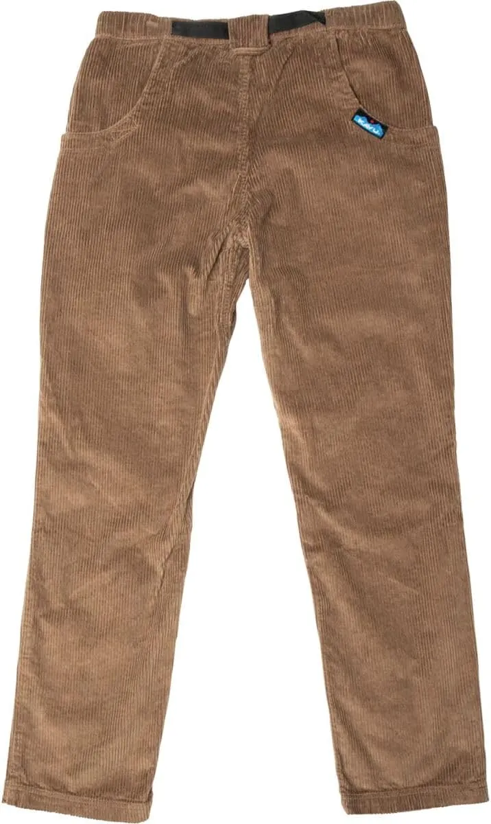 KAVU Chilli Roy Pant Corduroy Hiking Pants, Elastic Waistband Built-in Belt-Olive