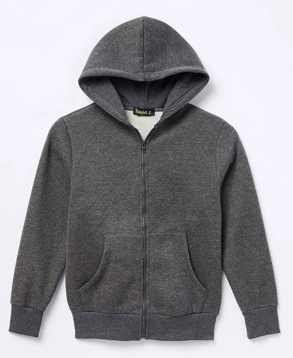 KIDS FLEECE ZIP SWEATER DANIEL K mjk-654f
