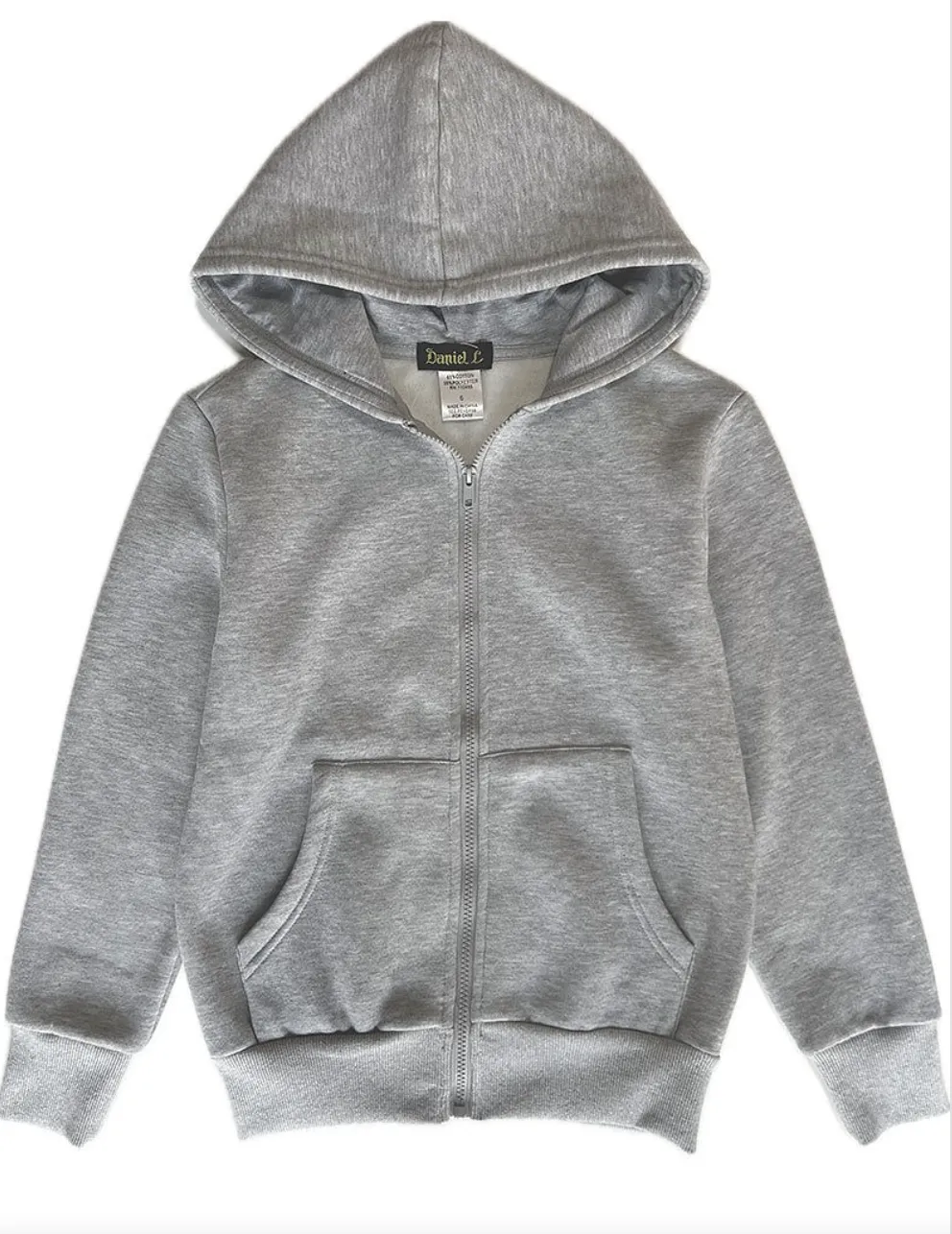KIDS FLEECE ZIP SWEATER DANIEL K mjk-654f