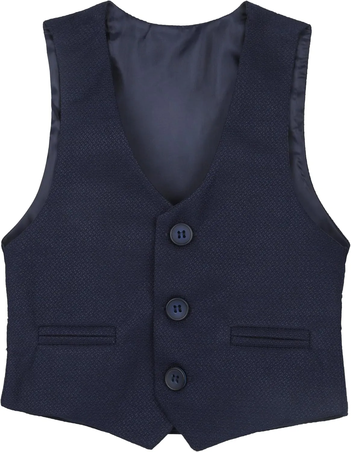 Lilax Boys Formal Suit 4 Piece Vest, Pants and Tie Dresswear Suit Set