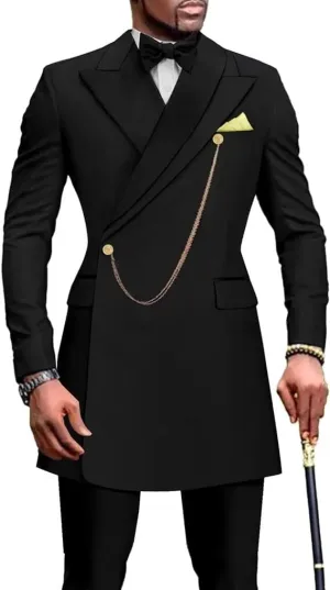 Men African Suit Set 2 Pieces Wedding Formal Clothing Slim Fit Ankara Blazer Jacket and Dashiki Pants Outfits Suit Outwear