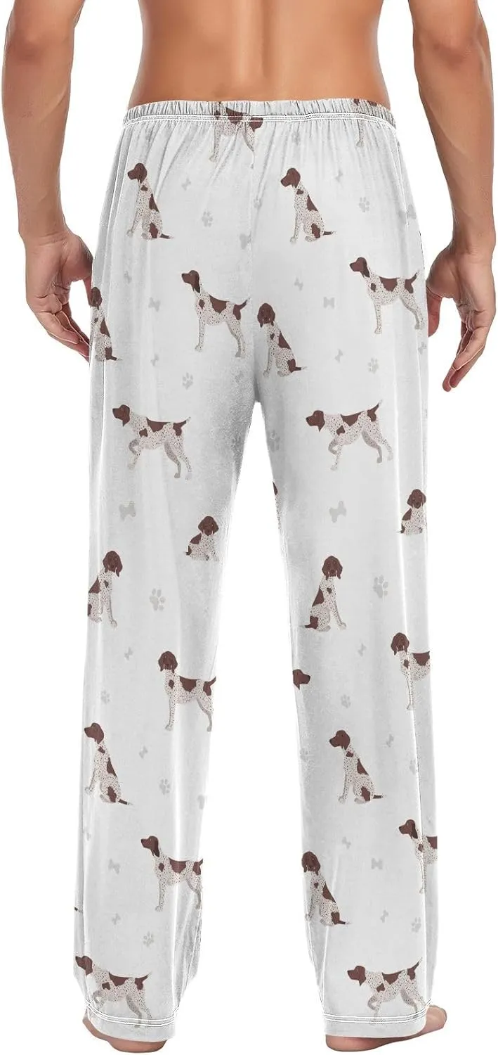 Mens Pajama Pants German Shorthaired Pointer Men's Pajama Bottoms Sleep Lounge Pj Pants for Men S