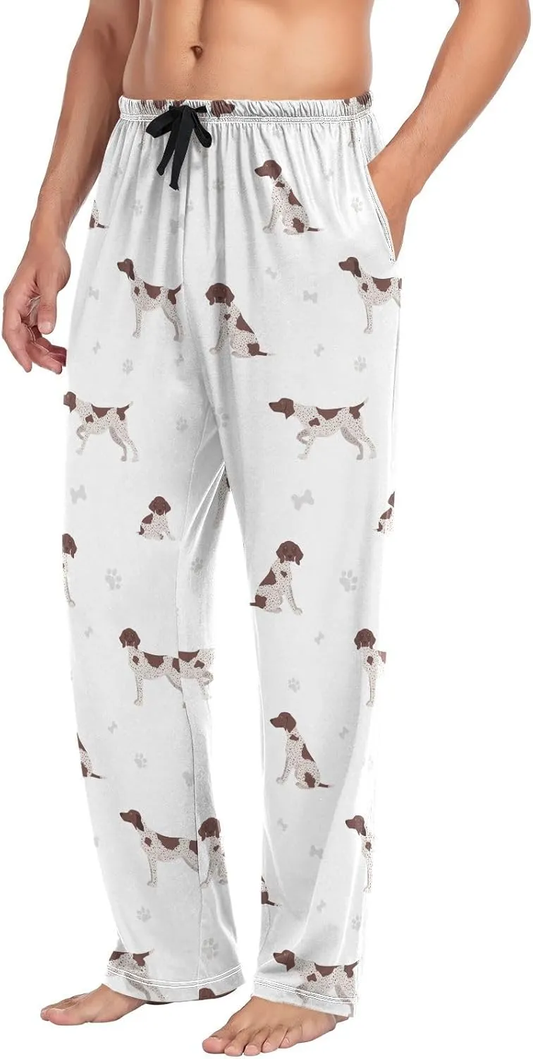 Mens Pajama Pants German Shorthaired Pointer Men's Pajama Bottoms Sleep Lounge Pj Pants for Men S