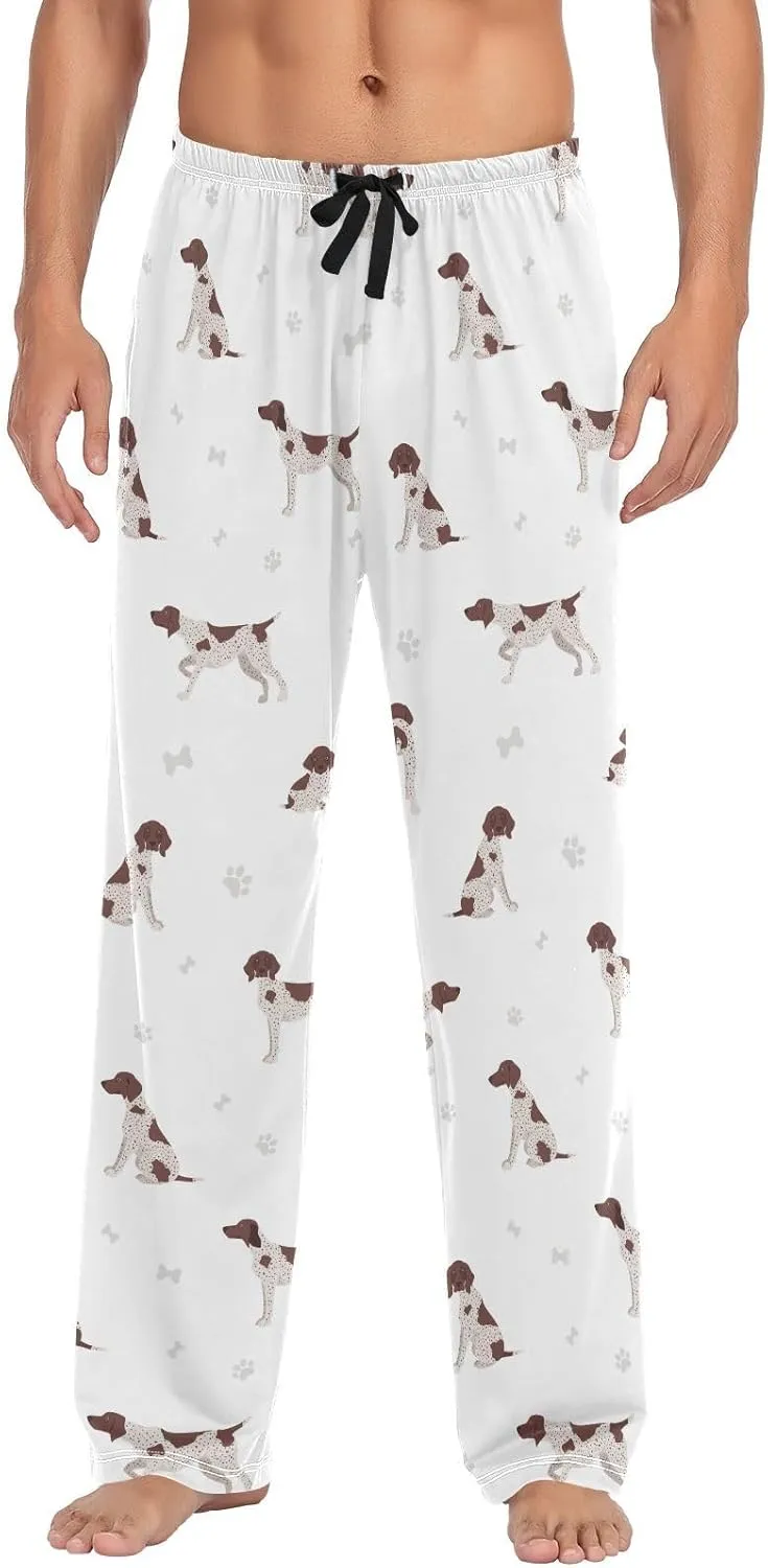 Mens Pajama Pants German Shorthaired Pointer Men's Pajama Bottoms Sleep Lounge Pj Pants for Men S