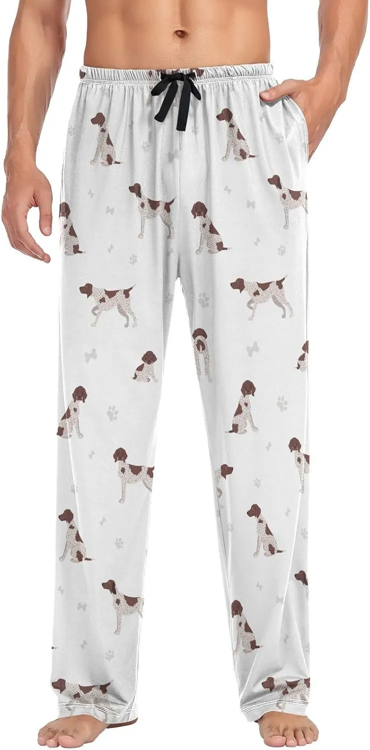 Mens Pajama Pants German Shorthaired Pointer Men's Pajama Bottoms Sleep Lounge Pj Pants for Men S