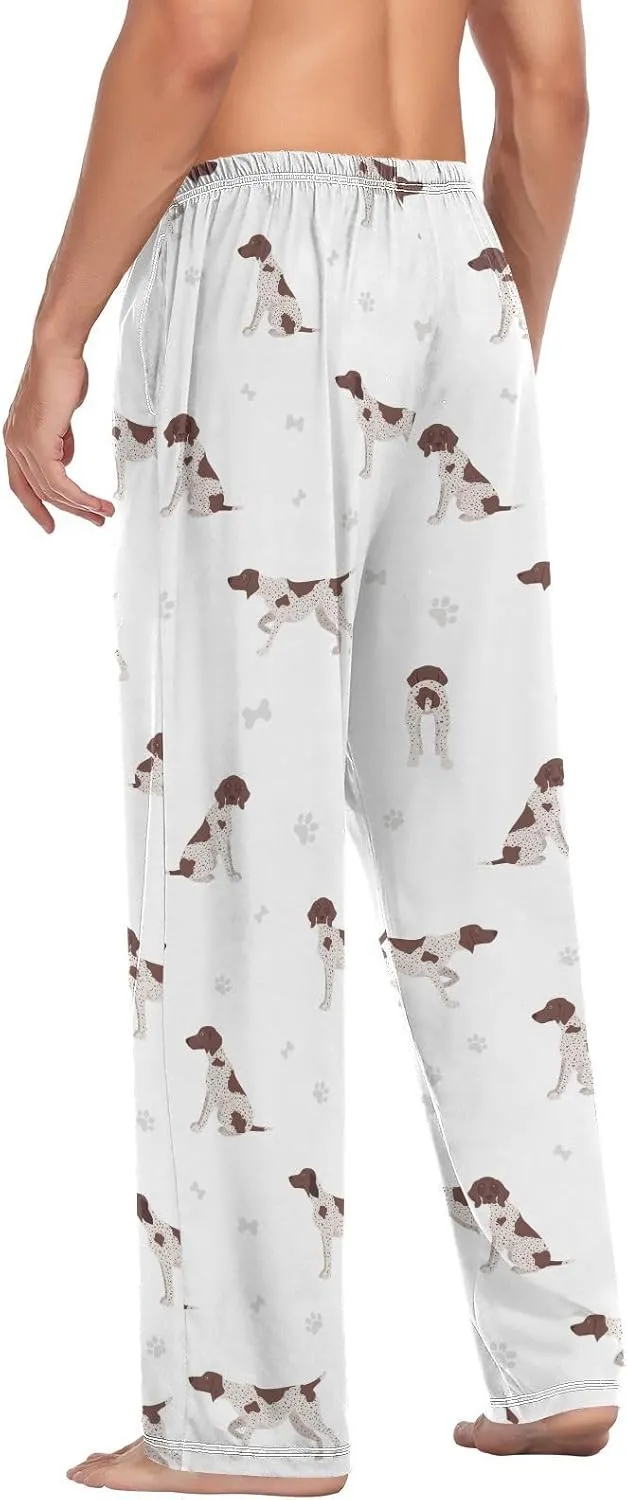 Mens Pajama Pants German Shorthaired Pointer Men's Pajama Bottoms Sleep Lounge Pj Pants for Men S