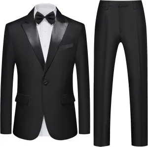 Mens Tailcoat Suit Jacket Tuxedo Double Breast Swallow Tail Coat Pants Bow Tie