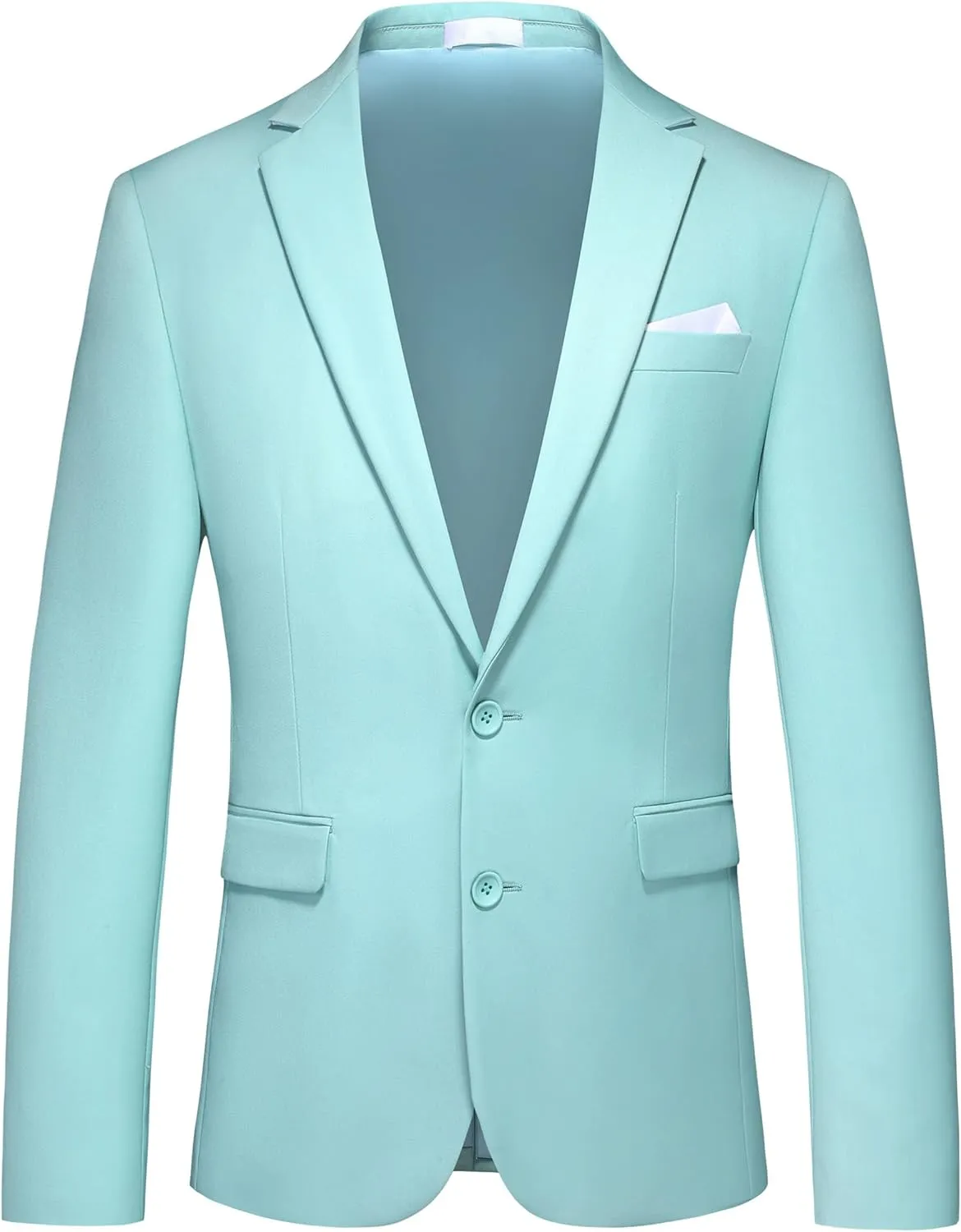 MOGU Mens 3 Piece Suit Slim Fit Pure Color Tuxedos for Wedding Prom