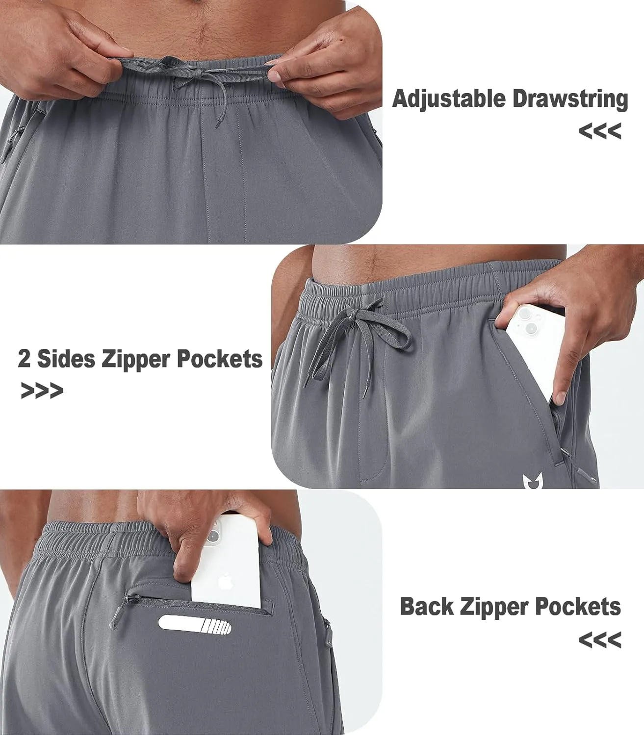 NORTHYARD Men's Fleece Lined Pants Athletic Workout Running Joggers Winter Warm Wind Sweatpants for Active Gym Track Jogging