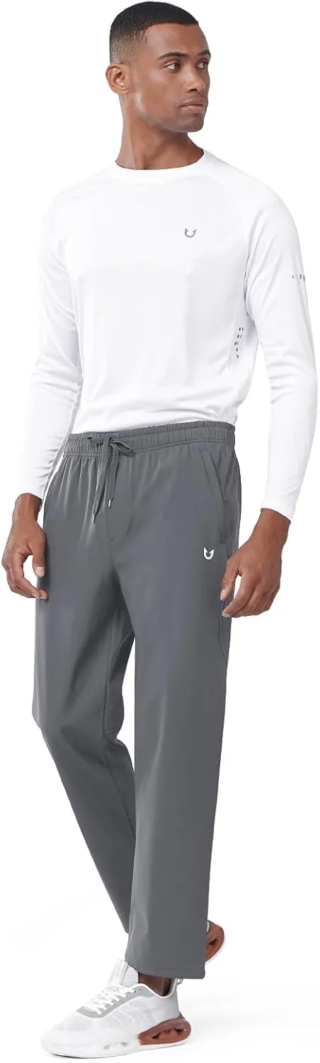 NORTHYARD Men's Fleece Lined Pants Athletic Workout Running Joggers Winter Warm Wind Sweatpants for Active Gym Track Jogging