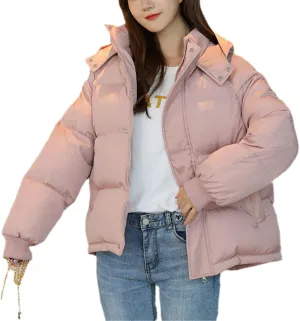 Parkas Warm Thicken Hooded Overcoats Winter Jacket Women Clothes Padded Loose Black Down Cotton Coat