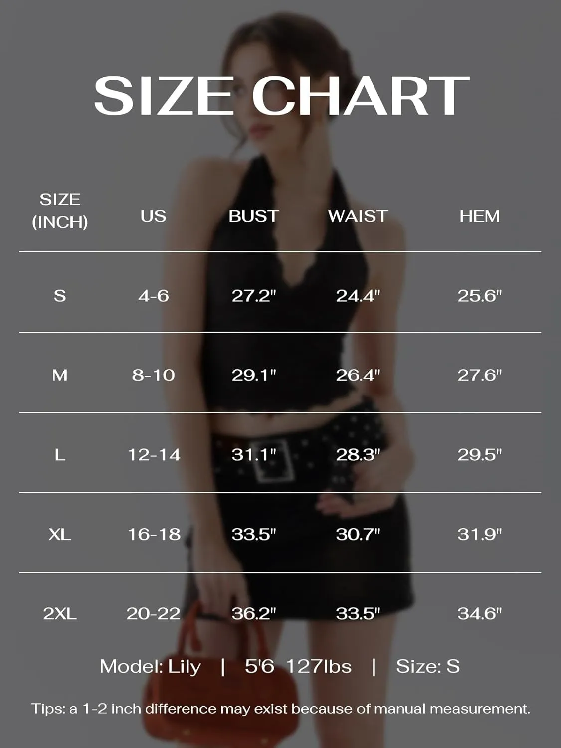 REORIA Womens Sexy V Neck Lace Halter Backless Going Out Double Lined Y2K Trendy Cropped Tank Tops