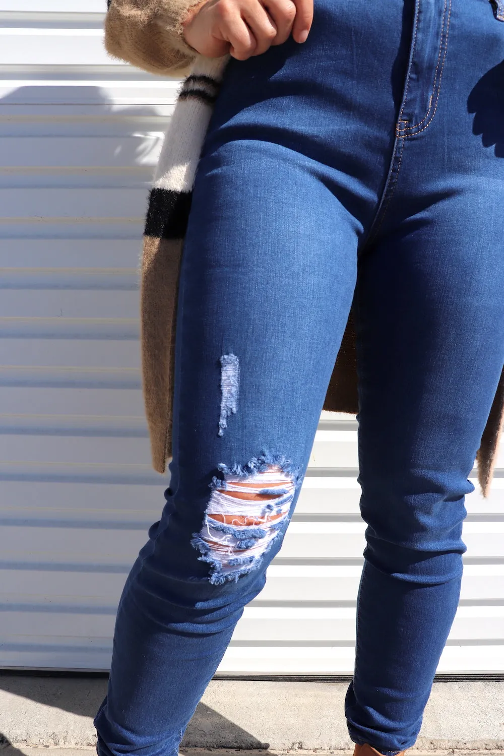 Ripped Jeans - only 1 size 8