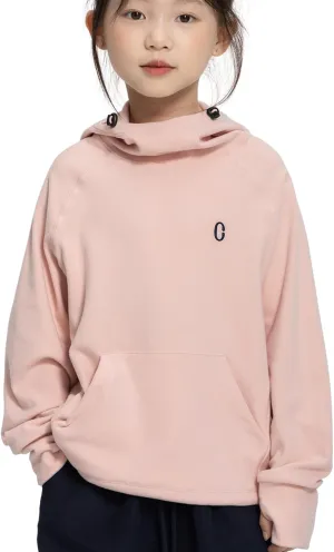 Rolanko Girls Hoodies Fleece Sweatshirts Long Sleeve Cozy lightweight Pullover Tops with Pocket Kids Warm Velvet Outwear