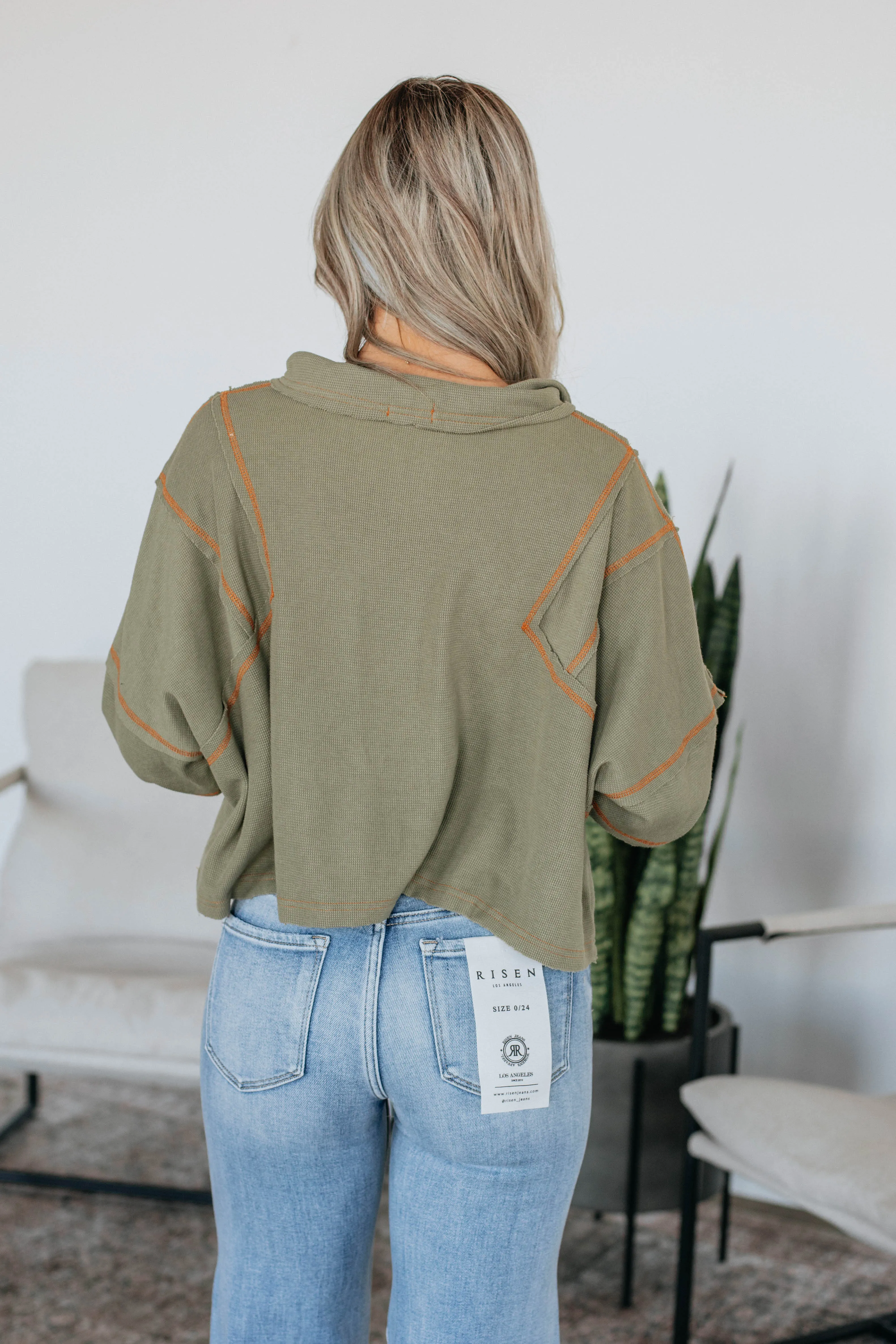 Rowan Half Zip Pullover - Olive