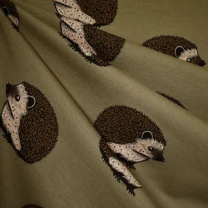 See You at Six Hedgehog French Terry Beech Green