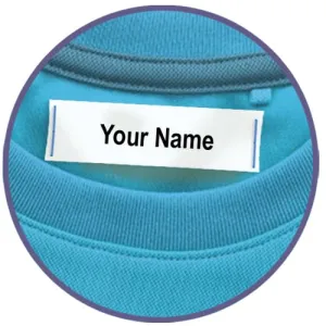 Sew On Clothing Labels, 1, 2 or 3 Line (Qty. 100)