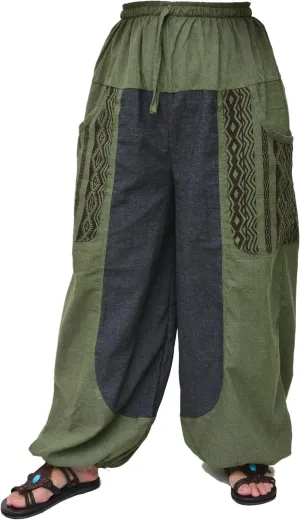 Siamrose Baggy Yoga Harem Pants Men Women Casual Lounge Trousers Two-Colored, 2 Pockets
