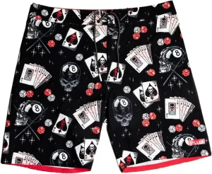 Sullen Eightball Tattoo Lifestyle Graphic Swim Boardshorts Black