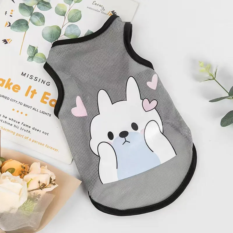 Summer Thin Breathable Large Mesh Dog Sports Vest