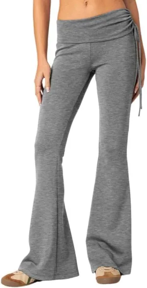 SVALIY Womens Flare Leggings Yoga Pants Women Fold Over Bootcut Lounge Workout Pant