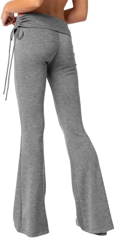 SVALIY Womens Flare Leggings Yoga Pants Women Fold Over Bootcut Lounge Workout Pant