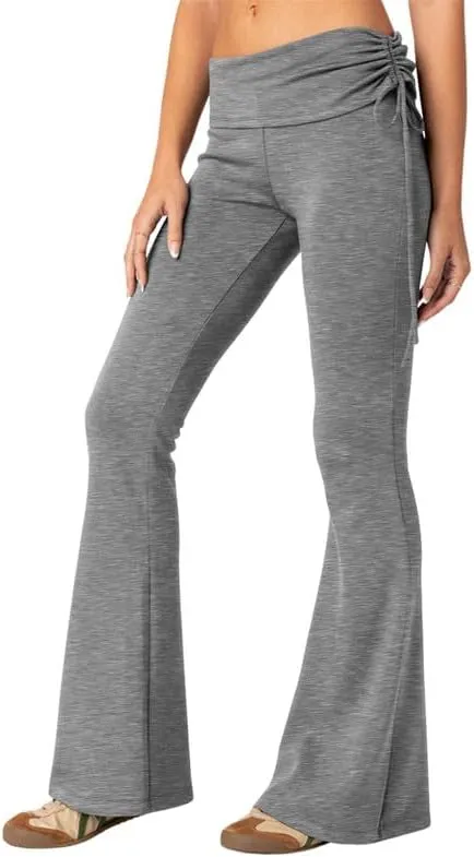 SVALIY Womens Flare Leggings Yoga Pants Women Fold Over Bootcut Lounge Workout Pant