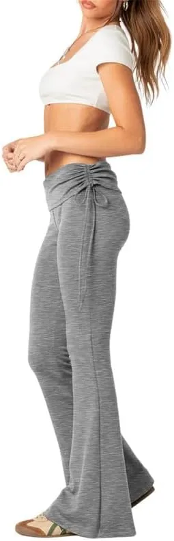 SVALIY Womens Flare Leggings Yoga Pants Women Fold Over Bootcut Lounge Workout Pant