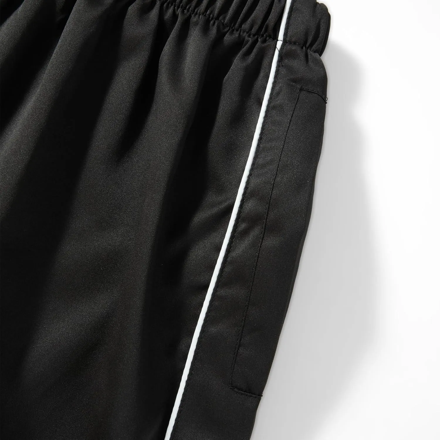Women Side Striped Track Pants Wide Leg Baggy Sweatpants Parachute Pants Y2K Cargo Pants Joggers Trousers Streetwear