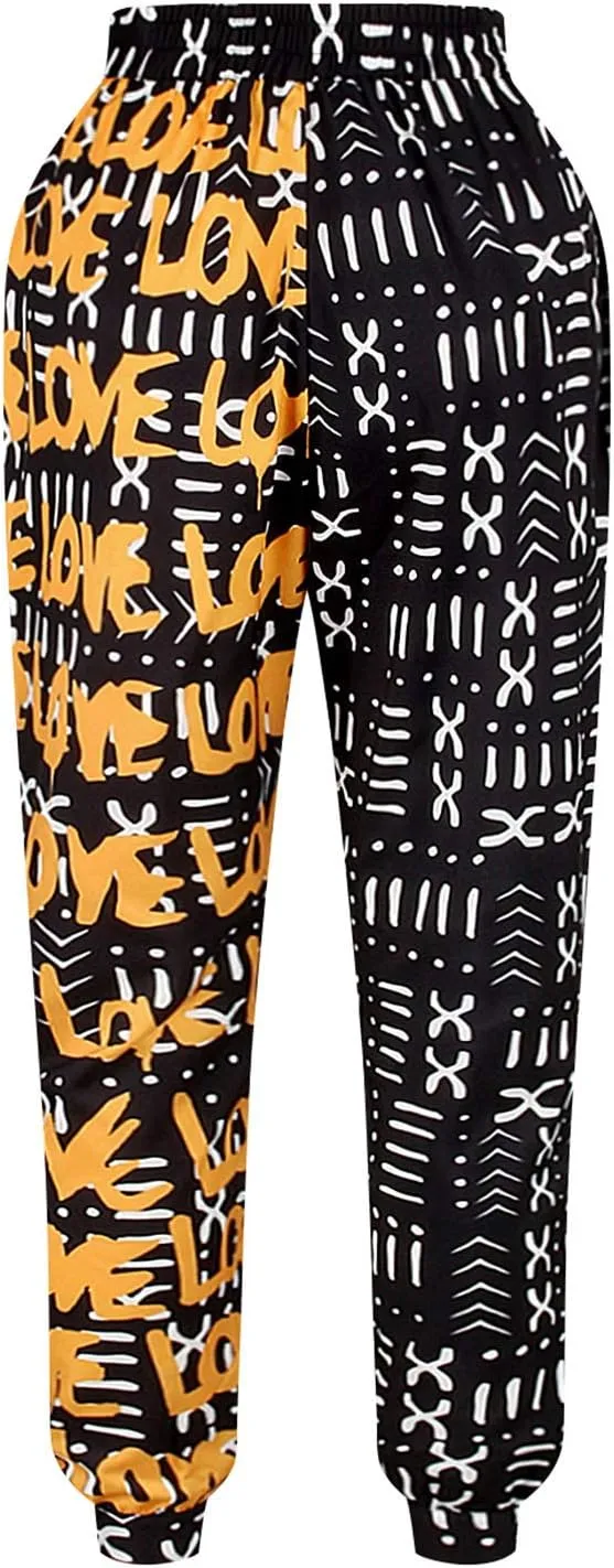 Women's African Dashiki Ankara Trousers Boho Floral Casual Loose Baggy Harem Hippie Lounge Pants