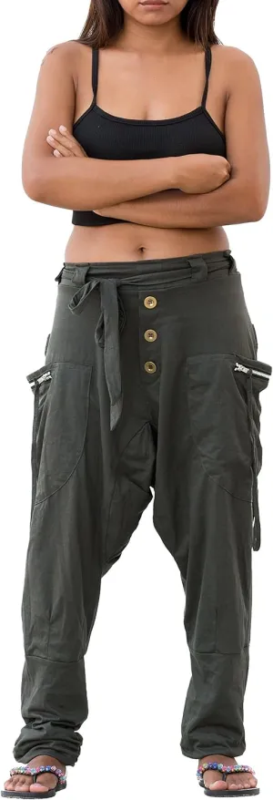 Women's Harem Loose Yoga Travel Lounge Pants with Pockets Casual Boho