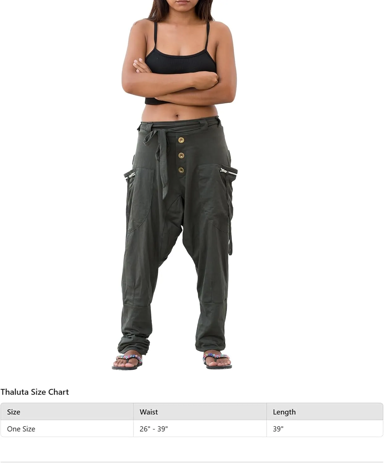 Women's Harem Loose Yoga Travel Lounge Pants with Pockets Casual Boho