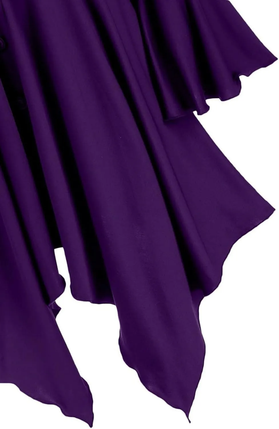 Womens Renaissance Costumes Medieval Cosplay Asymmetrical Cloak Lace Up Vintage Pullover High Low Long Hoodie Dress